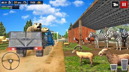 Offroad Truck Animal Transport Games screenshot 8