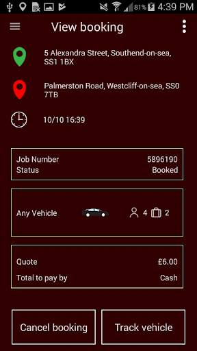 334455 AC Taxis Cab App screenshot 4