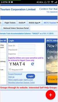 Railway Reservation screenshot 1