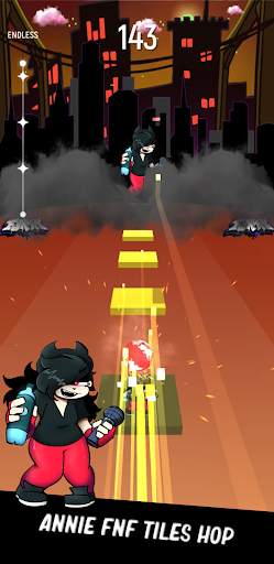 Annie FNF Tiles Hop Music Funny Dance screenshot 4