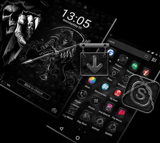 Skull Devil Launcher Theme screenshot 6