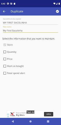 SacolinhaList - Generic shopping list screenshot 8