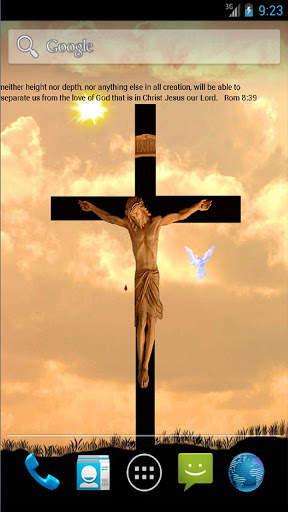 jesus on cross LWP free screenshot 1