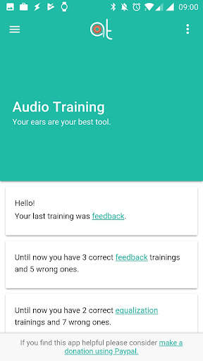Audio Training EQ and Feedback screenshot 1