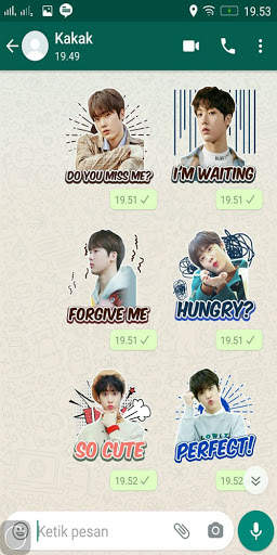 Chat Sticker WA Astro Kpop Boy Band WAStickerApps screenshot 2