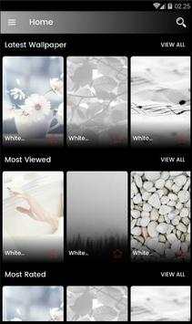White Aesthetic Wallpaper HD screenshot 1