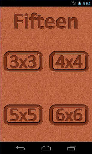 Fifteen Puzzle for Wear screenshot 1