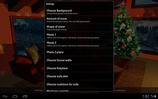 3D Christmas fireplace screenshot 8