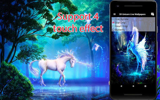 Unicorn Live Wallpapers screenshot 4