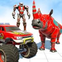 Monster Truck Robot Wars Games Rhino Robot Game logo