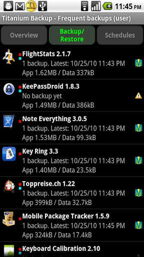 Titanium Backup ★ root needed screenshot 2