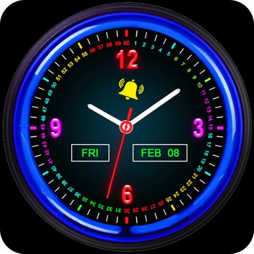 Smart Neon Night Clock Watch icon
