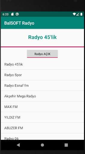 BalSOFT Internet Radyo screenshot 1