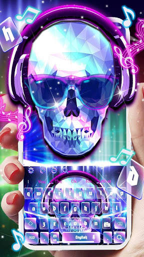 Skullcap DJ keyboard Theme screenshot 1