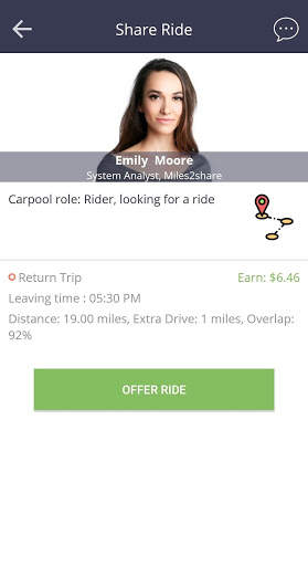 miles2share: hassle-free ridesharing screenshot 8