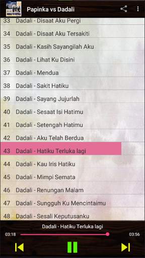 Kompilasi Lagu Papinka vs Dadali Offline screenshot 4