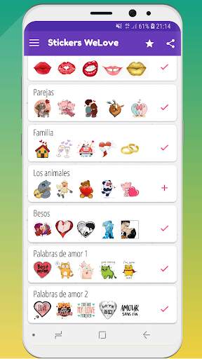 WeLove : stickers WASticker screenshot 6