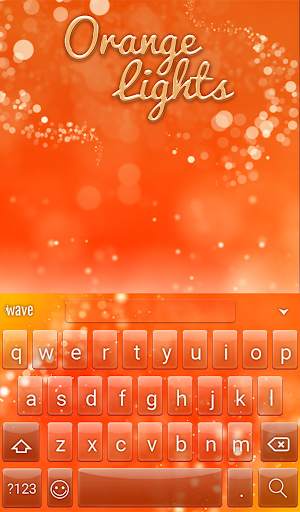 Orange Lights Animated Keyboard screenshot 2