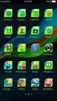 Colorful Wave Pattern Theme HD screenshot 4
