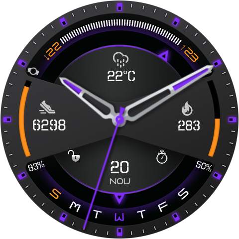 Futurus Watch Face & Clock Live Wallpaper screenshot 26