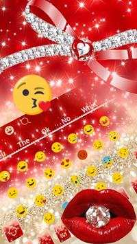 Diamond Red Lip Keyboard screenshot 2