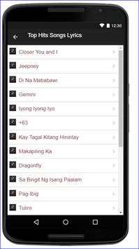 Sponge Cola Music Lyrics screenshot 3