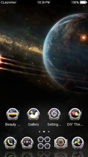 Dark Space Theme HD CLauncher screenshot 6
