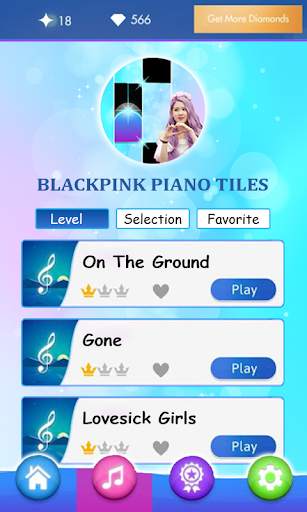 On The Ground - BLACKPINK Piano Tiles screenshot 1
