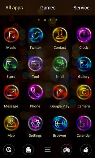 Neons GO Launcher Theme screenshot 3