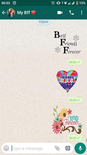 BEST FRIENDS WASTICKER APP BFF STICKERS screenshot 4