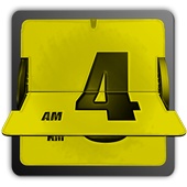 3D Animated Flip Clock YELLOW أيقونة