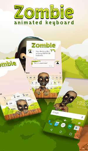 Zombie Animated Keyboard   Liv screenshot 1