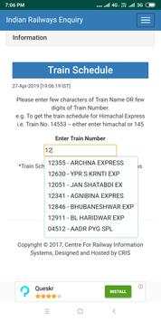 indian railways passenger reservation enquiry screenshot 4