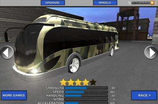 Bus 3D Driver Tentara Duty Sim screenshot 2
