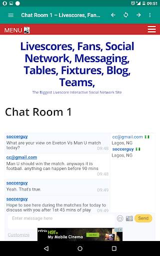 My Livescore Fans - Livescores, Fixtures, Results screenshot 11