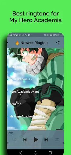 Boku no Hero Ringtone Academia Offline screenshot 3