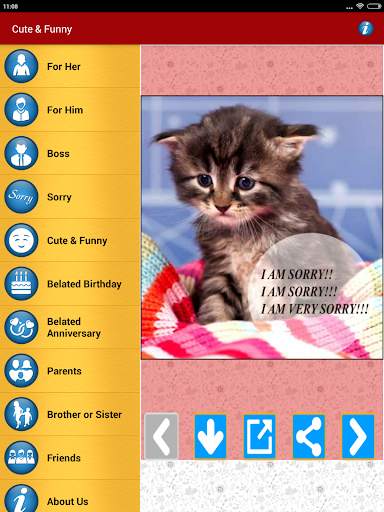 Sorry Cards & Picture Messages screenshot 24