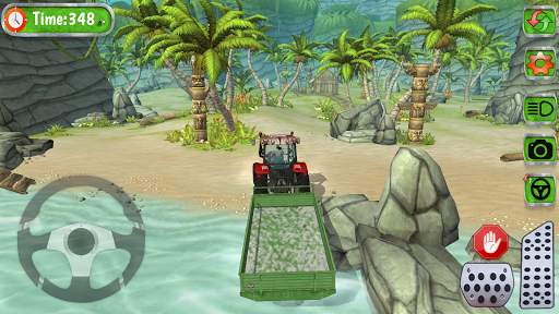 Tractor hill climb racing 3D screenshot 2
