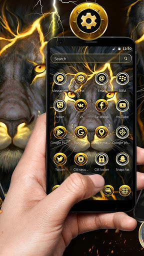 3D Golden Lion Parallax Theme🦁 screenshot 3