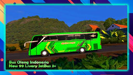 Bus Oleng Indonesia - New 99 Livery JetBus 3  screenshot 6
