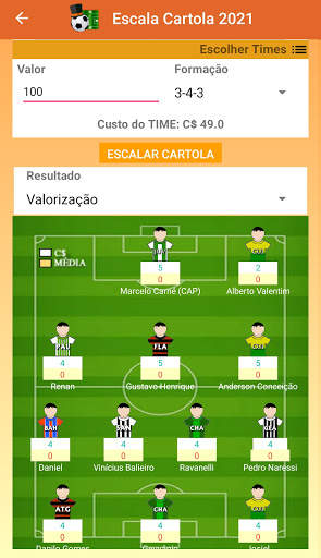 Escala Cartola screenshot 4