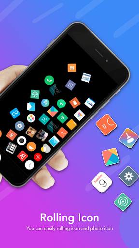 Rolling Icon Launcher 2021 screenshot 2