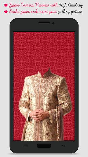 Sherwani Suit Photo Camera screenshot 1