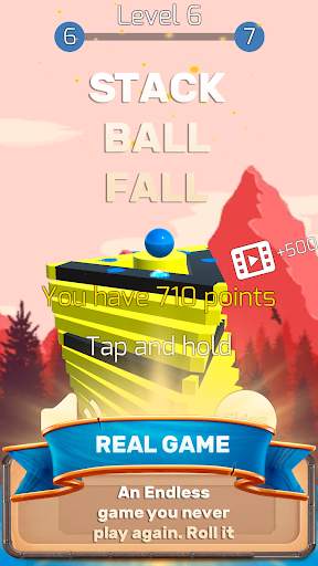 The Stack Tower : Ball Fall game 3d stick blocks ☄ screenshot 8