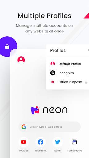 NEON Browser - Fast & Secure screenshot 1