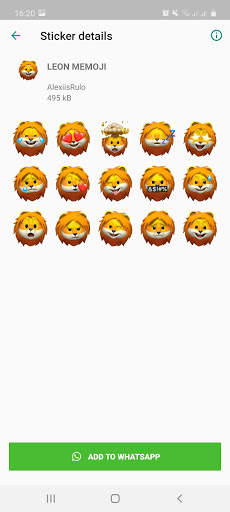 สติ๊กเกอร์สัตว์ฟรีบน Whatsapp screenshot 8