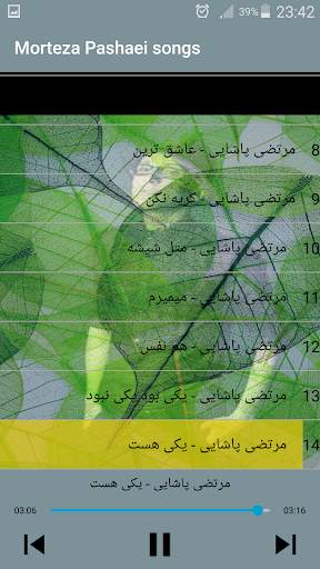 مرتضى باشايى بدون اينترنيت - Morteza Pashaei Songs screenshot 2