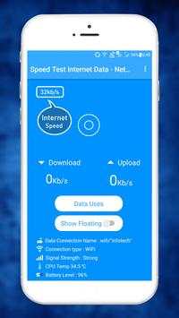 Speed Test Internet Data - Net Speed Widget 2 تصوير الشاشة