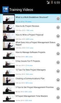 Project Management Training 2 تصوير الشاشة