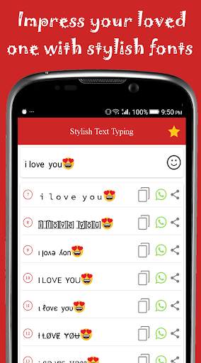 Stylish Text Typing (with Emoj screenshot 5